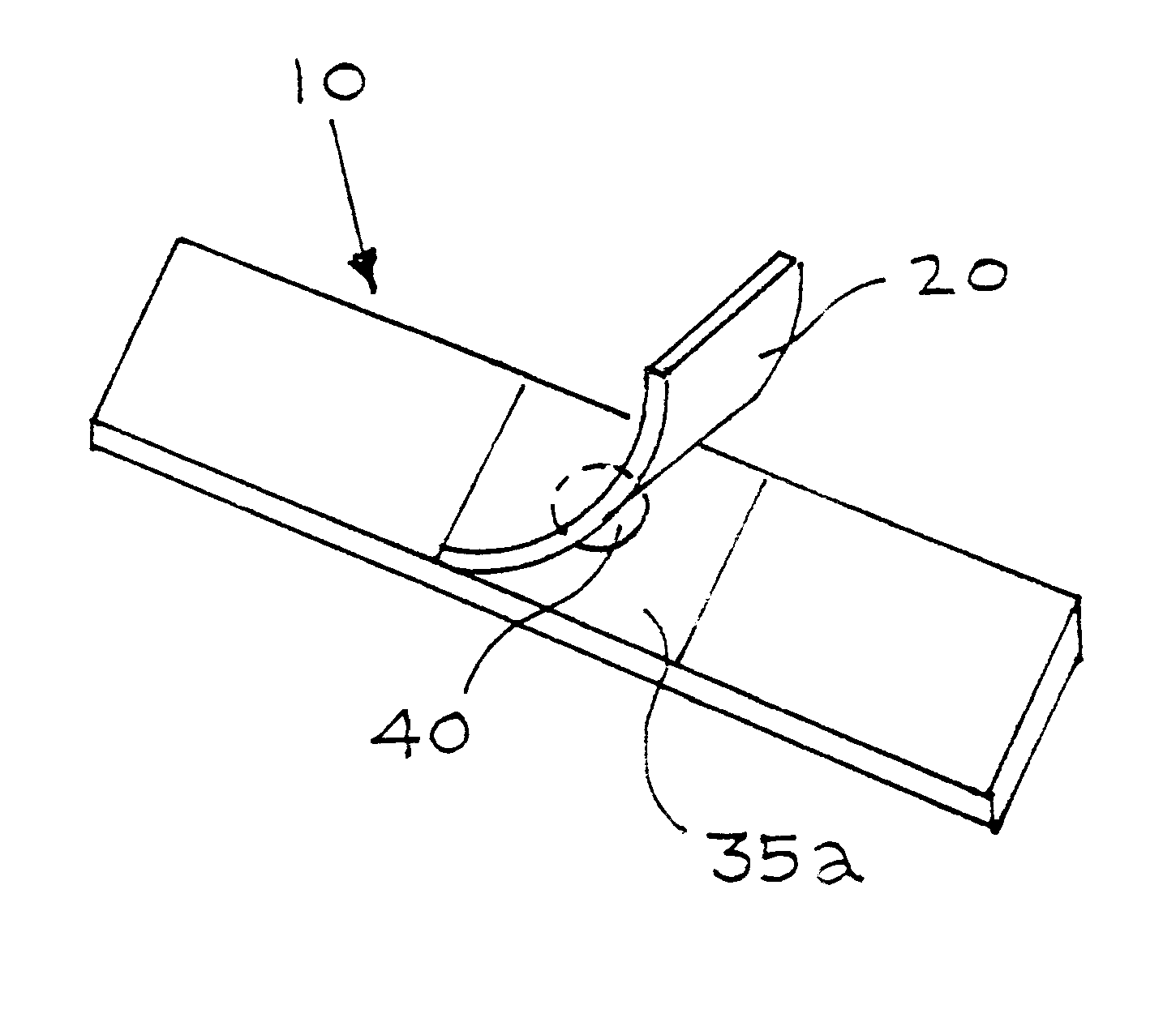 Device and method for promoting healing of topical stress cracks