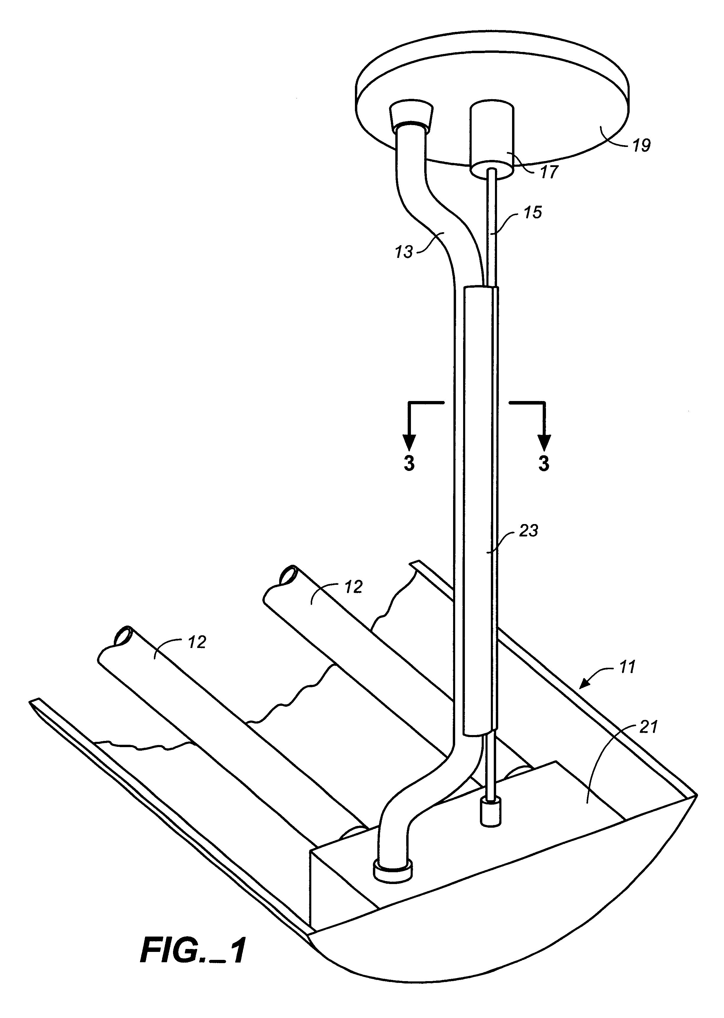 Electrical power cord manager for a lighting fixture