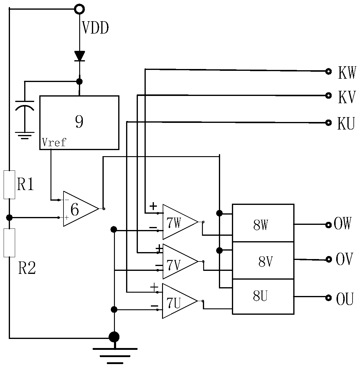 A vehicle power supply system, active hybrid rectifier and control method