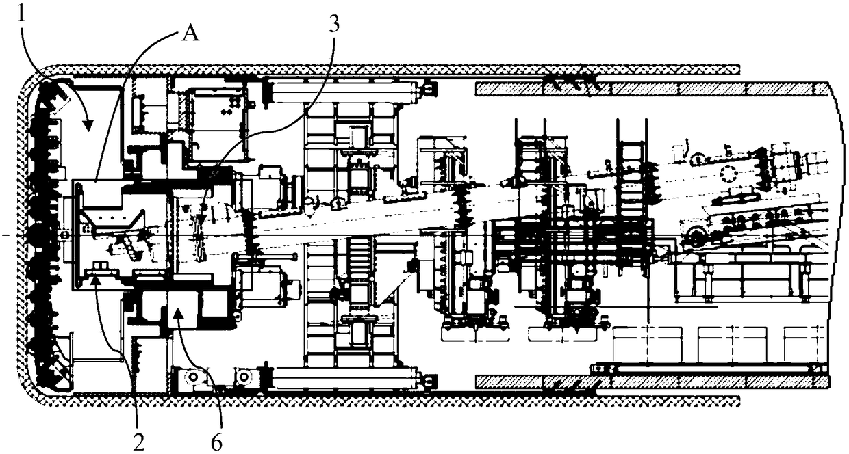 Open and closed chest soil pressure balance dual-mode single-shield TBM heading machine