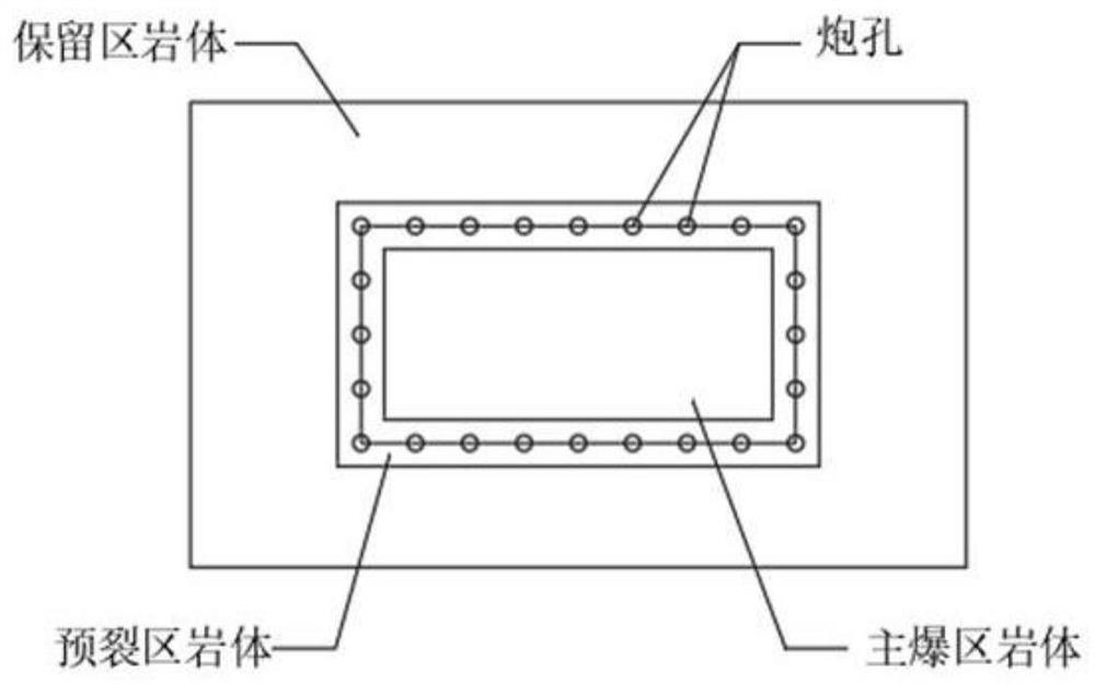 Nuclear island static blasting pre-cracking method