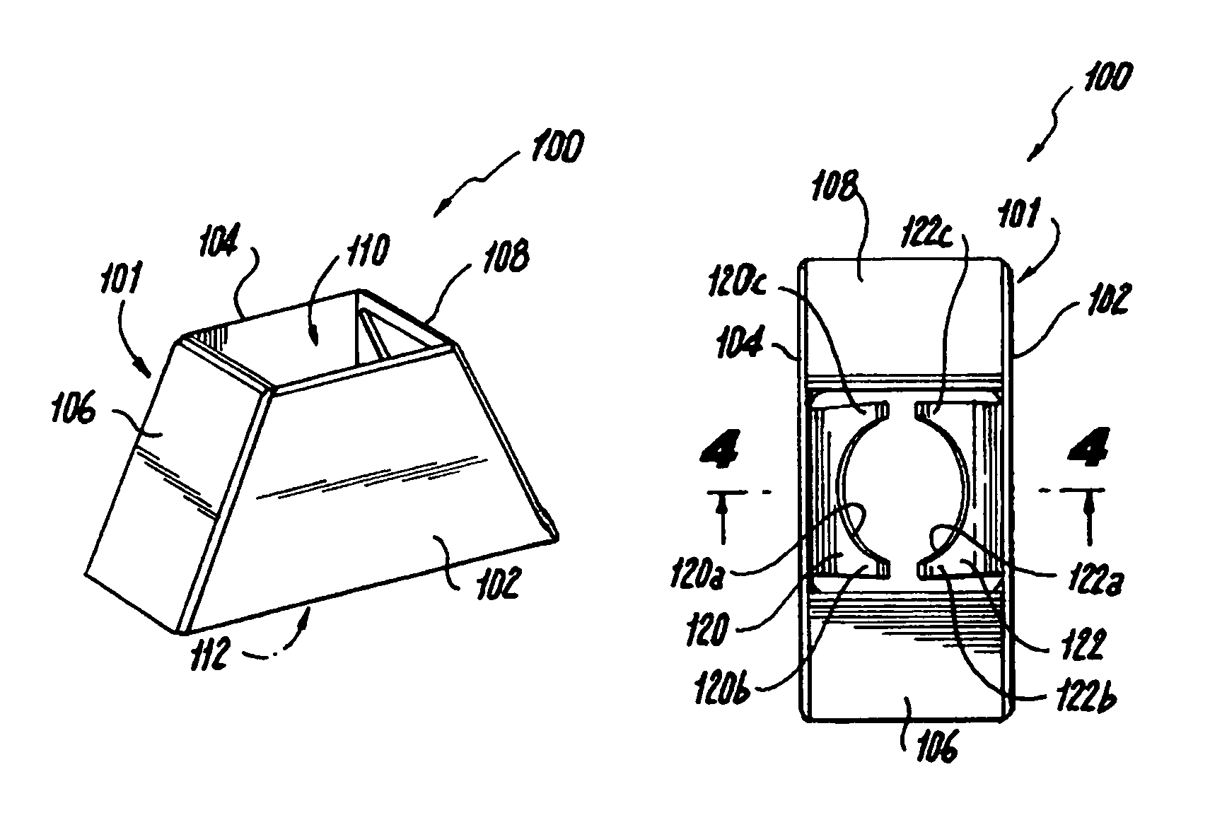 Lower neck indicator for wire hook hangers