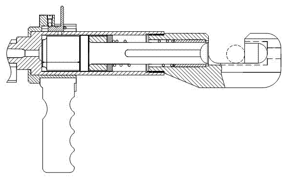 Tool for demolishing by using energy of blank cartridge