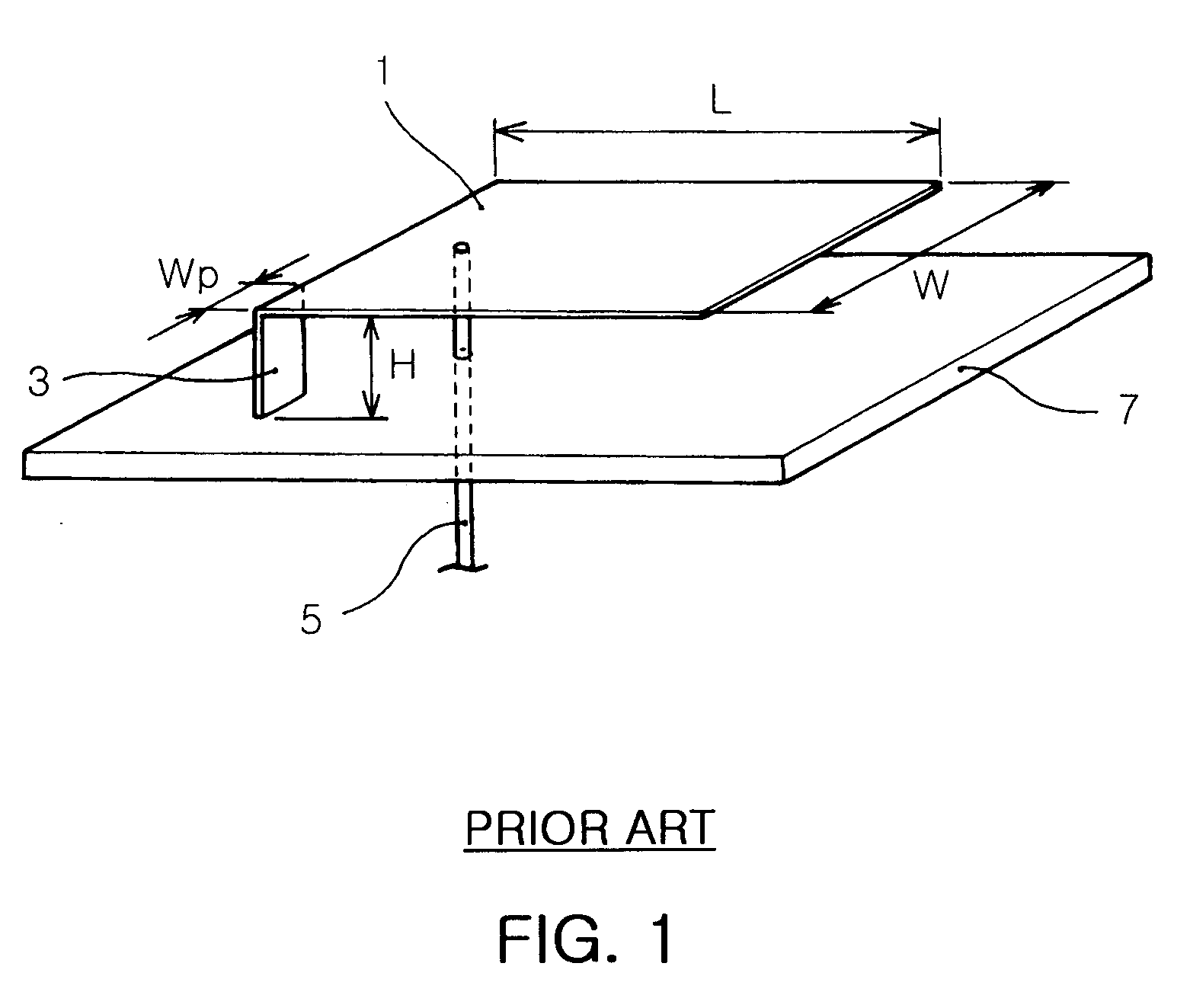 Ultra wideband internal antenna