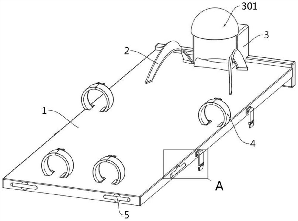 Clinical fixing device for medical intensive care medicines