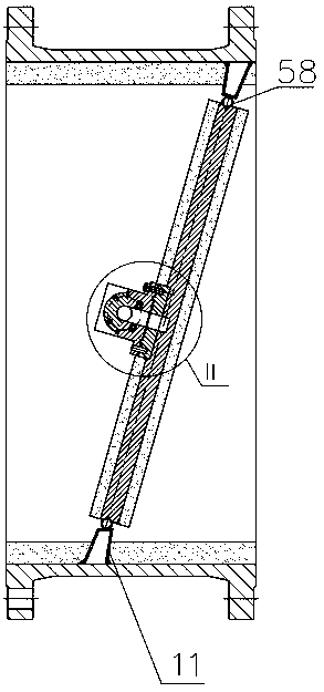 Ultra-high-temperature butterfly valve