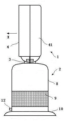 Fan assembly and nozzle used for same