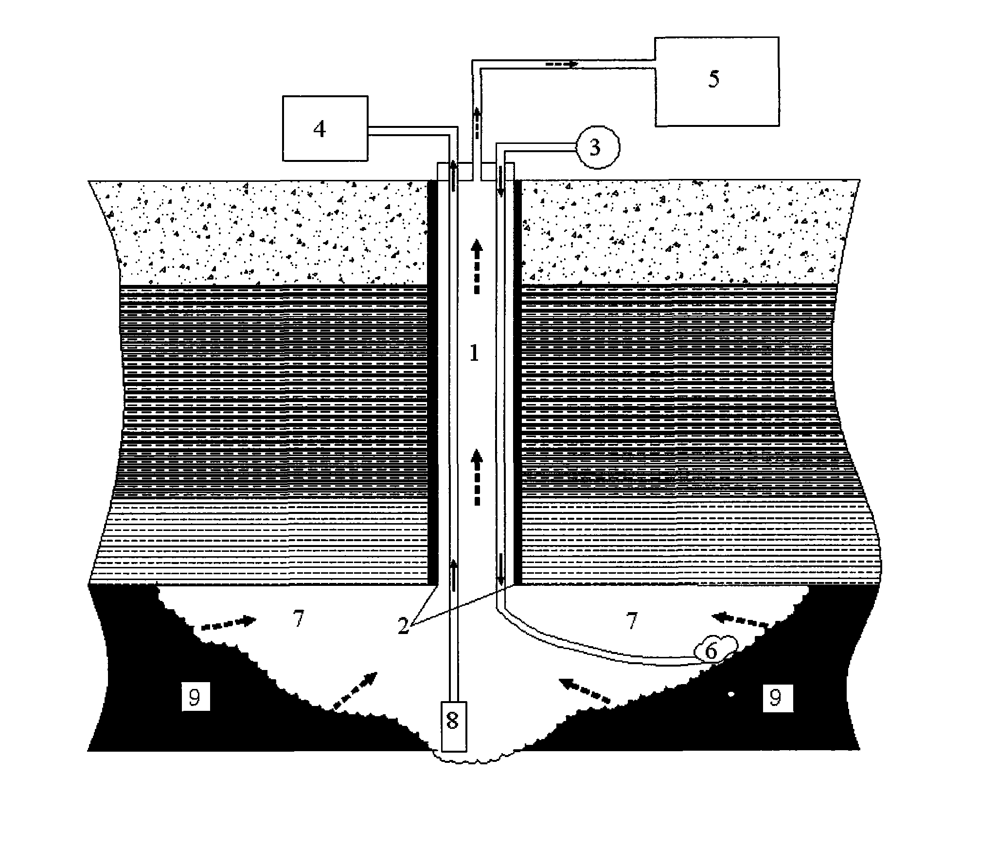 Method for exploiting coal bed gas by hydraulic drilling and pressure relieving