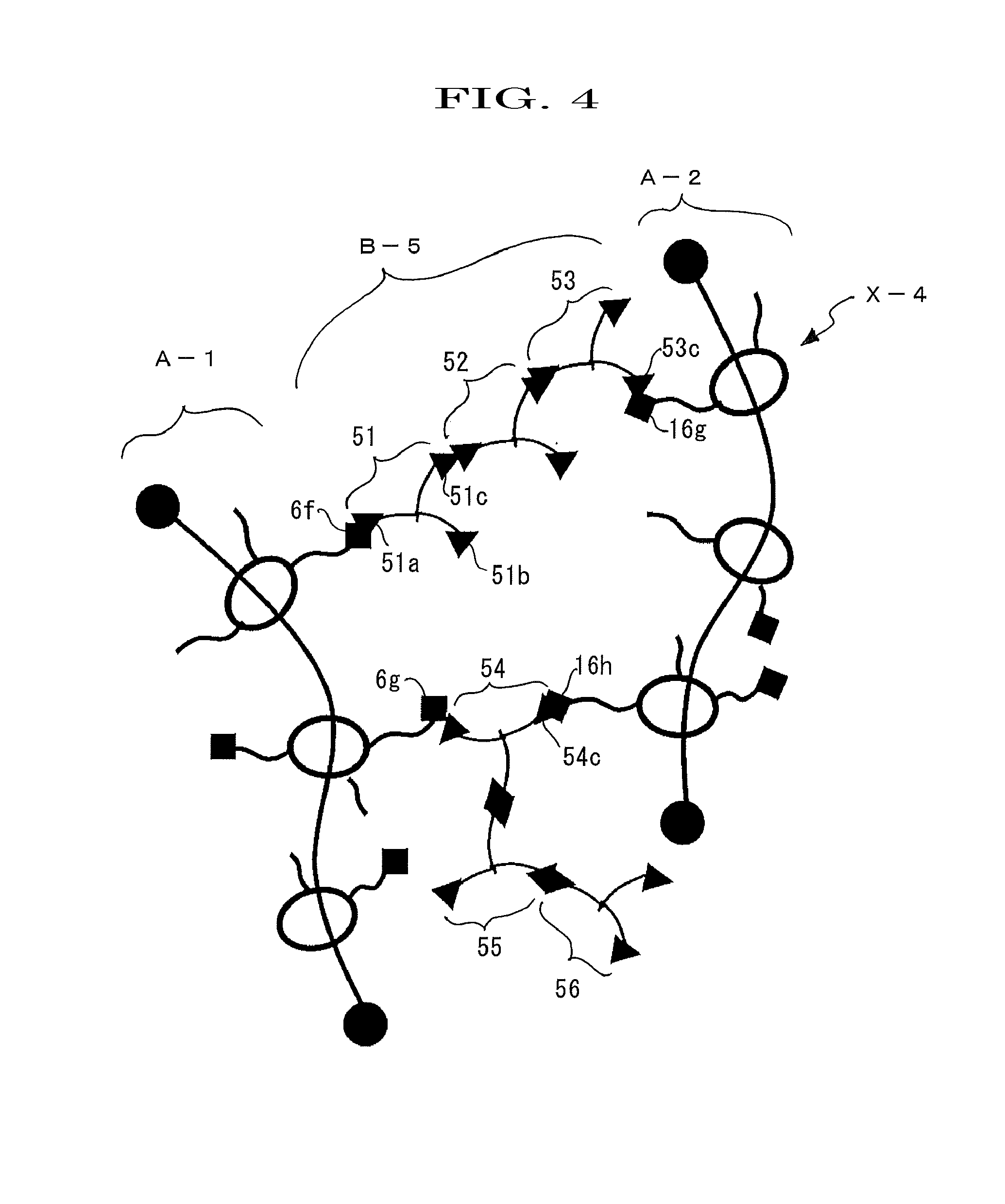 Crosslinking composition having a polyrotaxane and a compound having two or more oxirane groups and/or oxetane groups