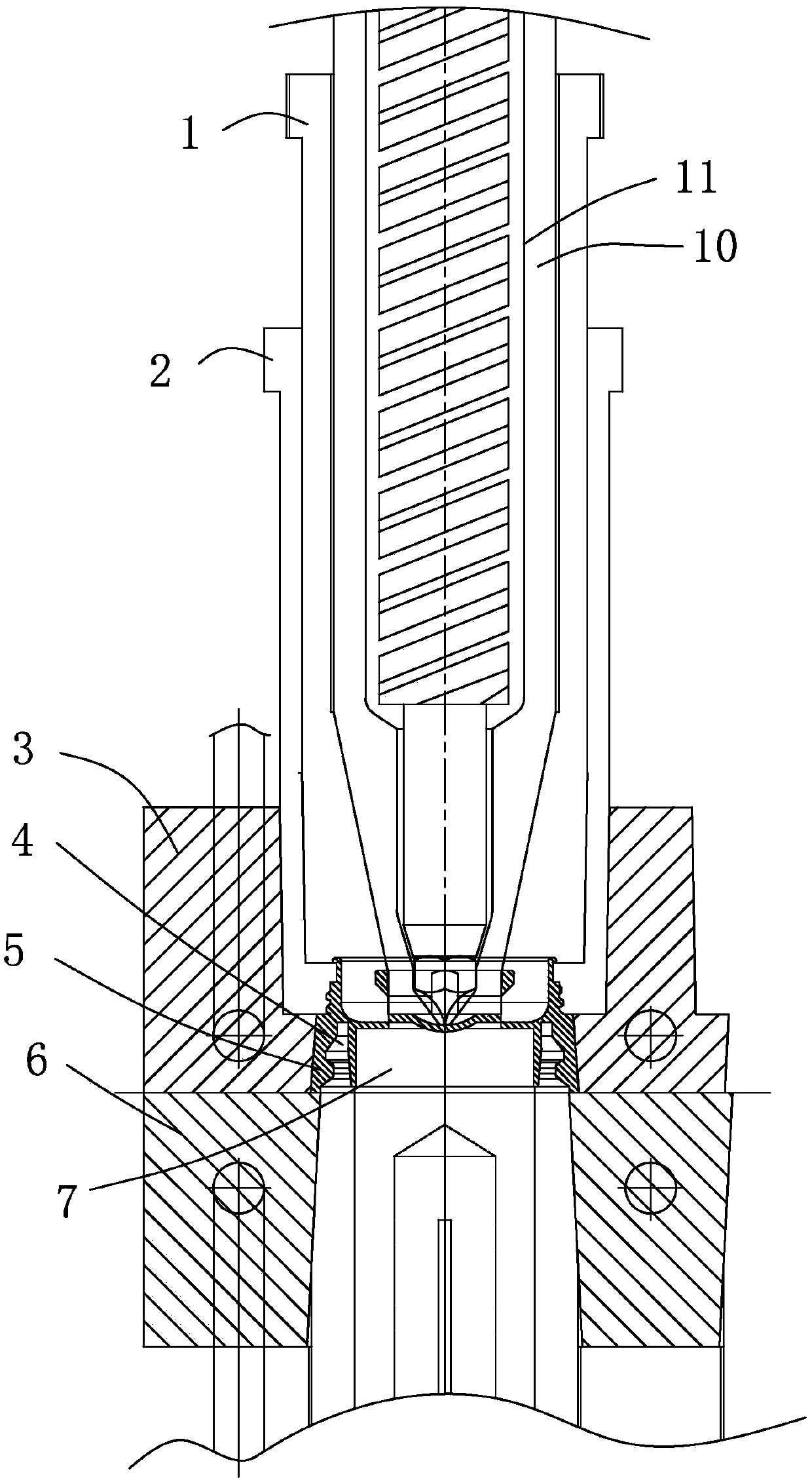 Forcible release multi-parting bottle cap injection mold