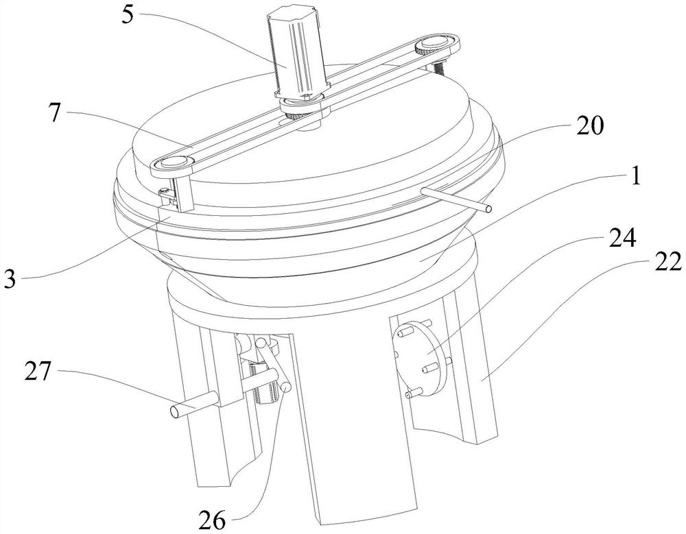 Preparation device for ceramic bond of ceramic diamond grinding wheel