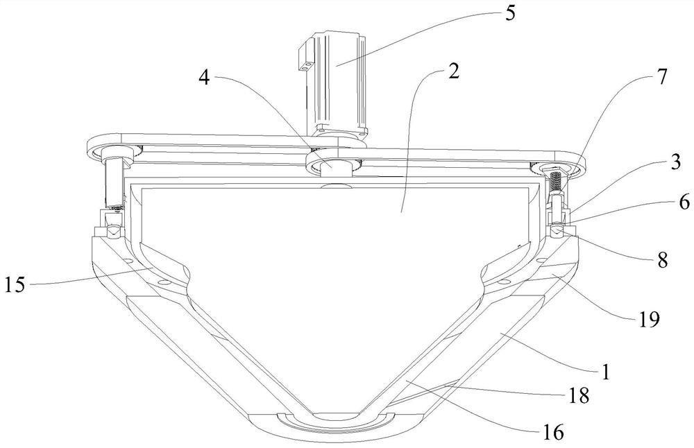 Preparation device for ceramic bond of ceramic diamond grinding wheel