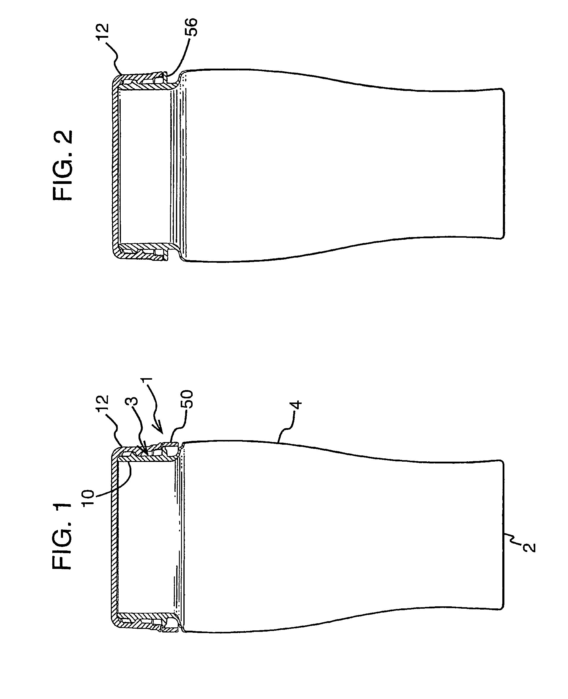 Closure assembly for a wide mouth vessel