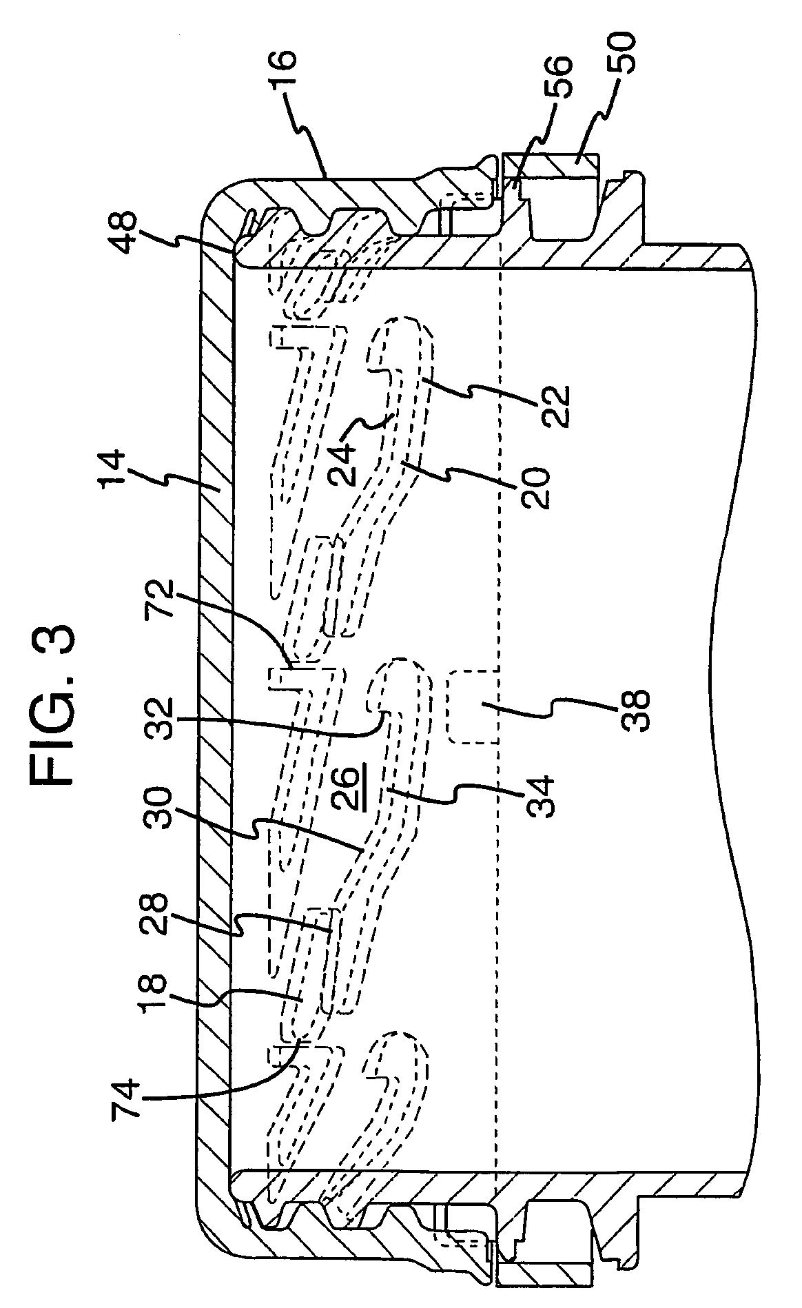 Closure assembly for a wide mouth vessel