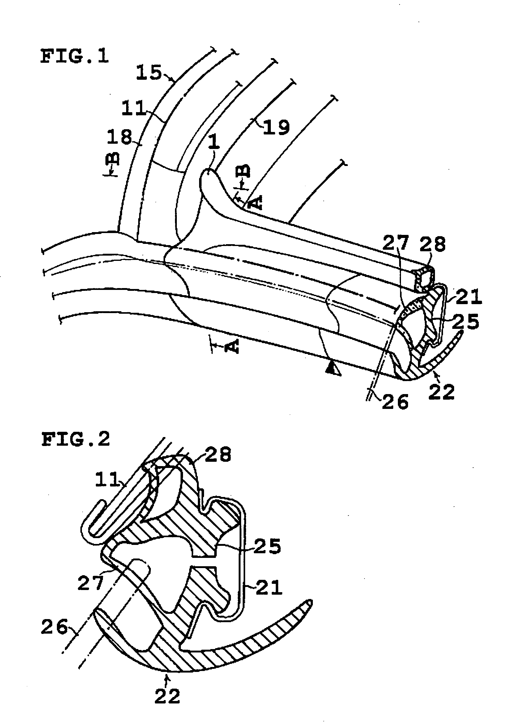 Sealing structure for convertible type vehicle