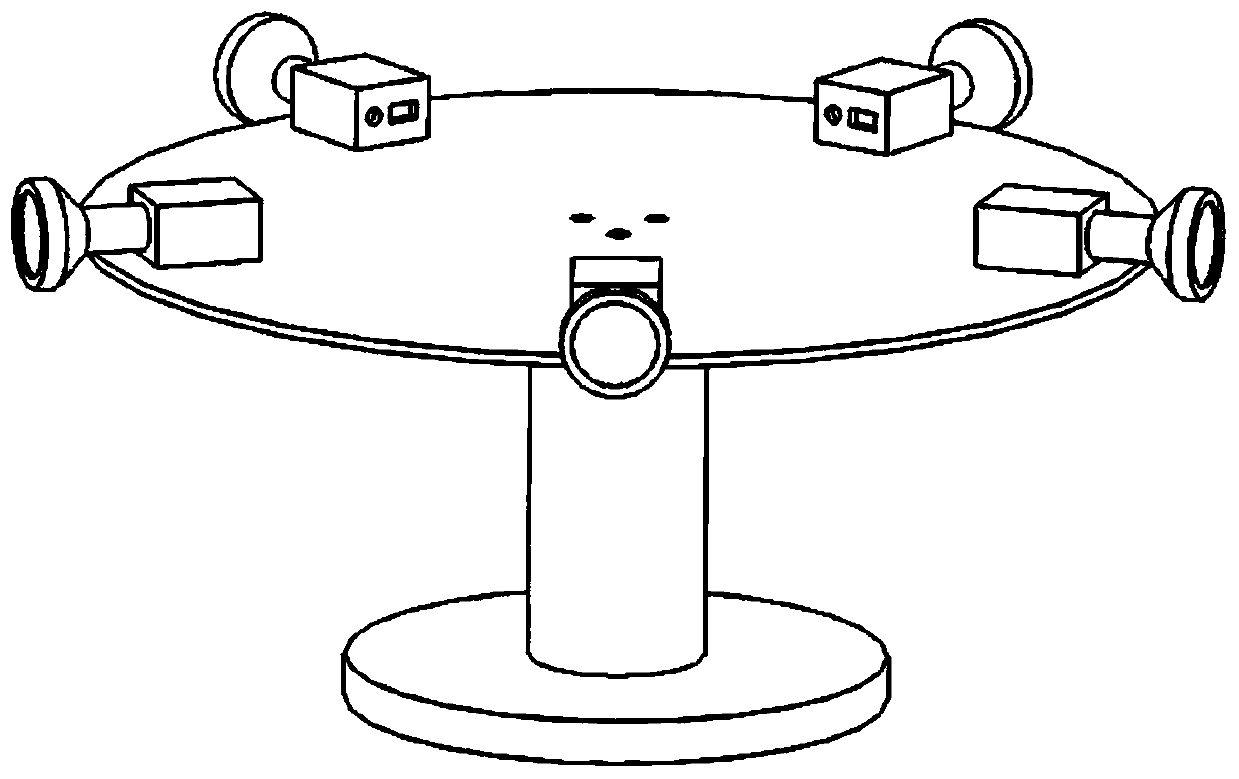 Panoramic vision SLAM method based on multi-camera cooperation