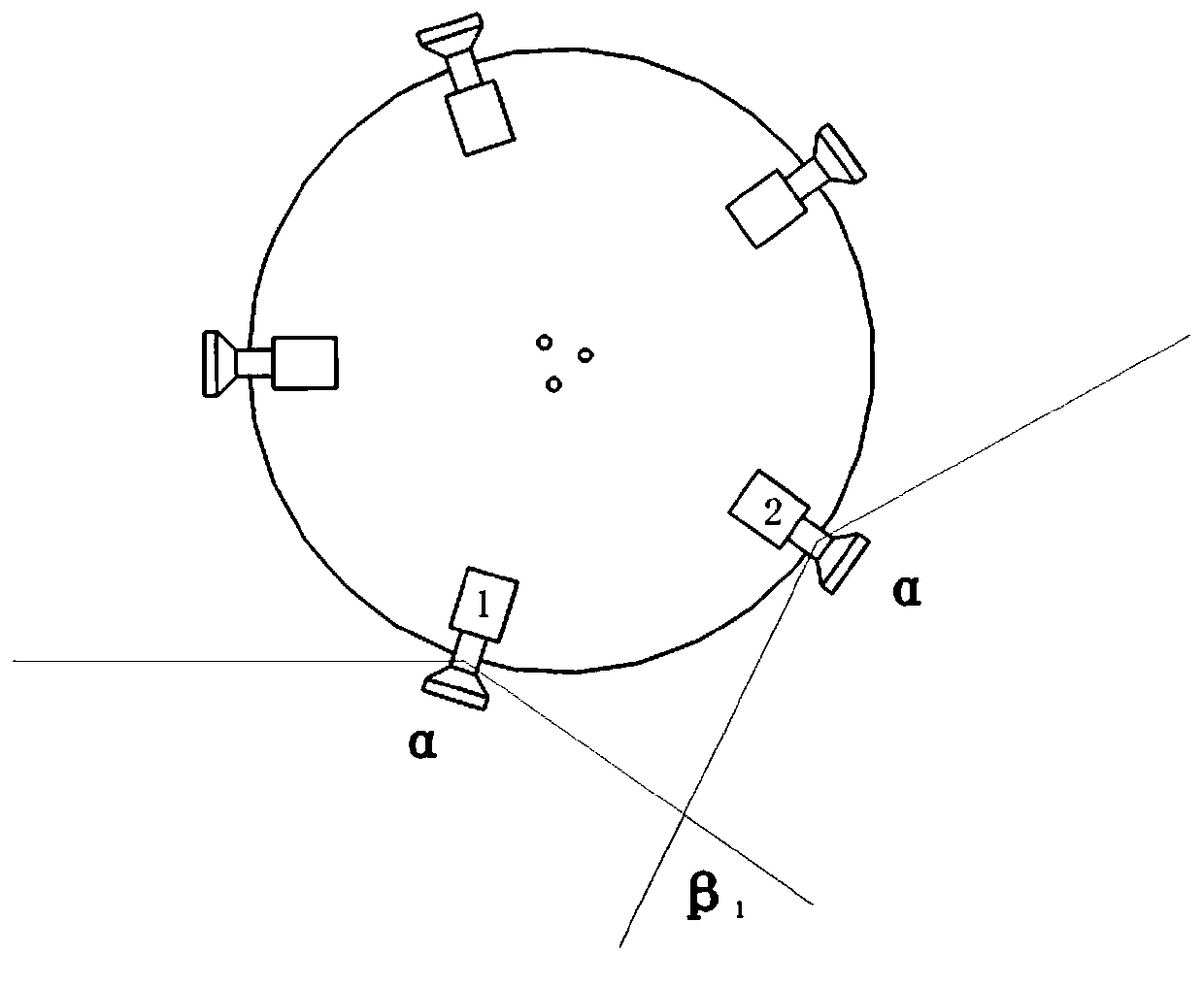 Panoramic vision SLAM method based on multi-camera cooperation