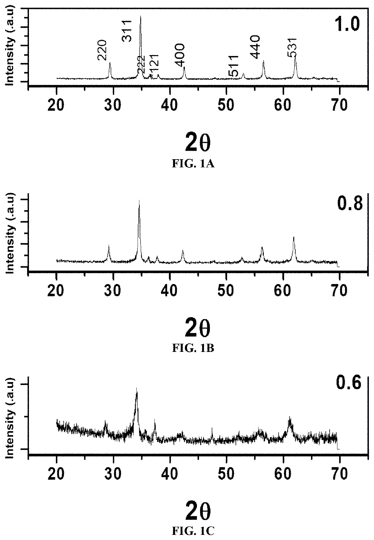 Method of making chromium-substituted spinel ferrite nanoparticles for microbe treatment