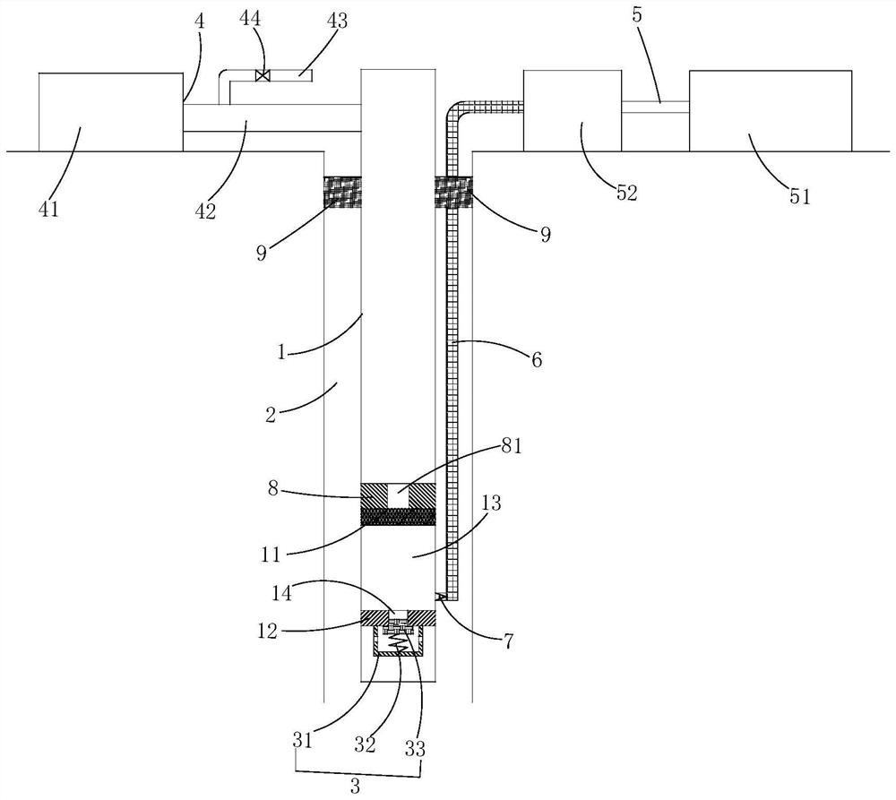 Coal bed gas exploitation anti-reflection device and method