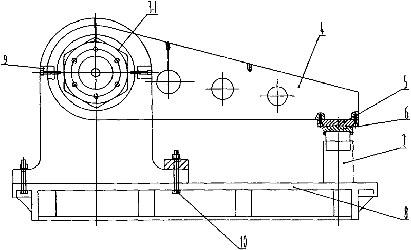 Wind power locking disc test stand