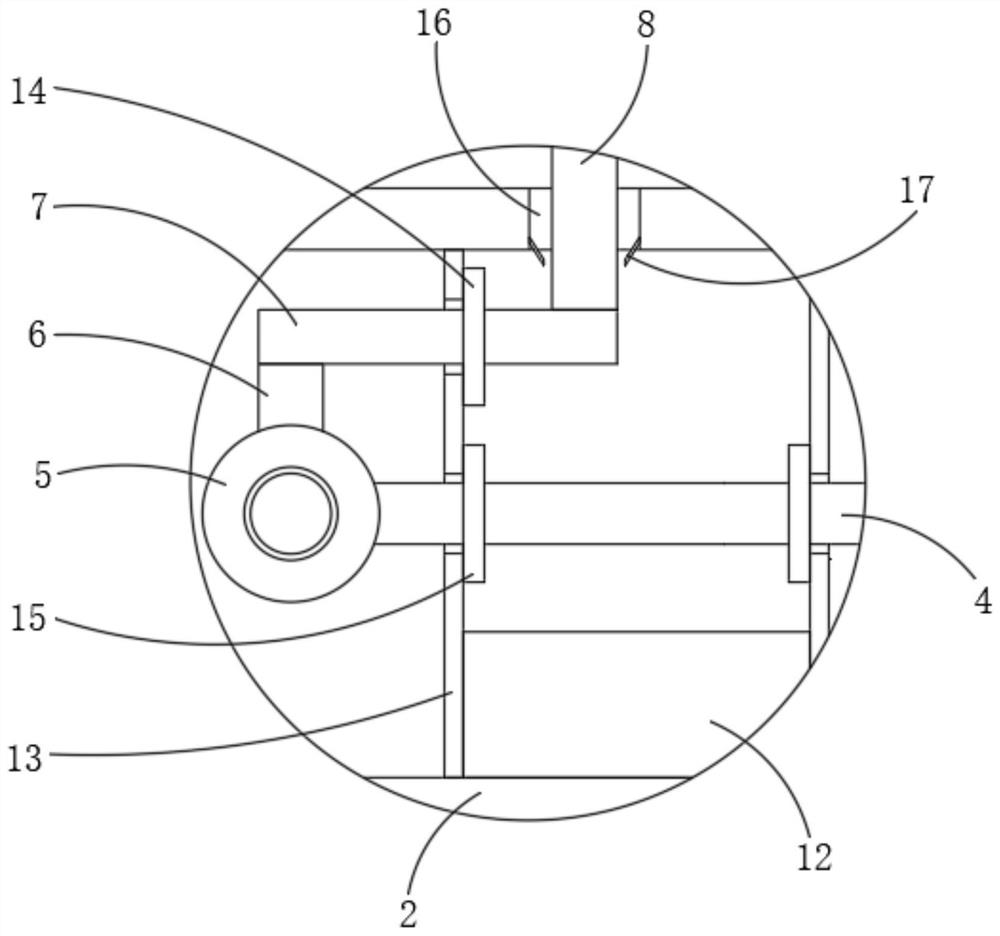 Clamping and feeding mechanism capable of moving in four directions and used for gear box machining