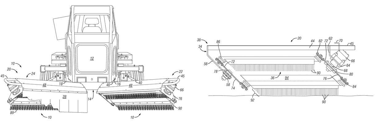 Harvest sweeper attachment system