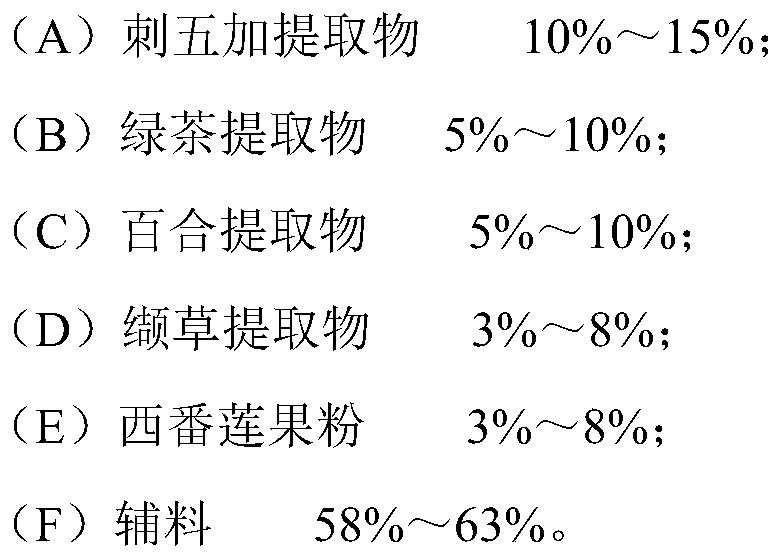 A health food granule with the function of improving sleep