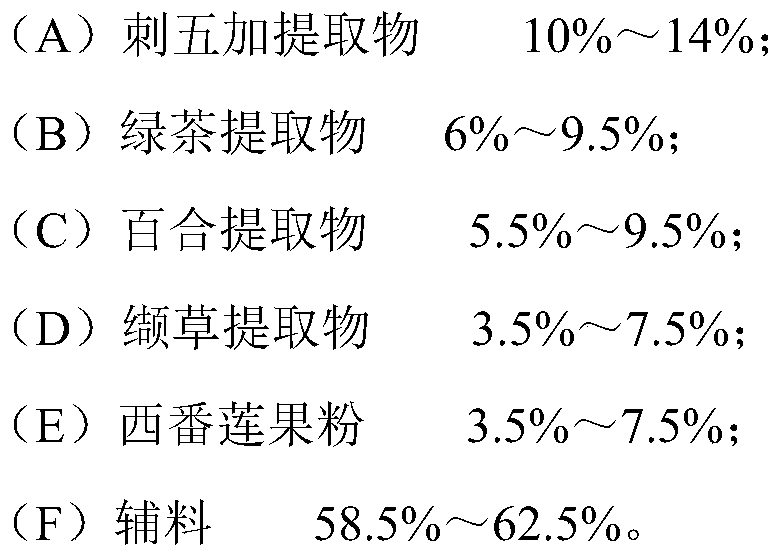 A health food granule with the function of improving sleep