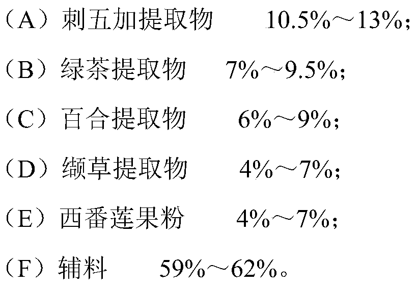 A health food granule with the function of improving sleep