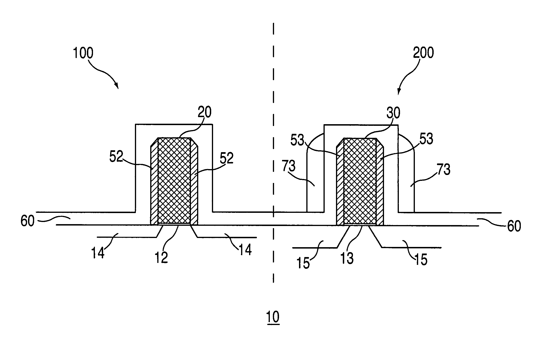 Dual-frequency silicon nitride for spacer application