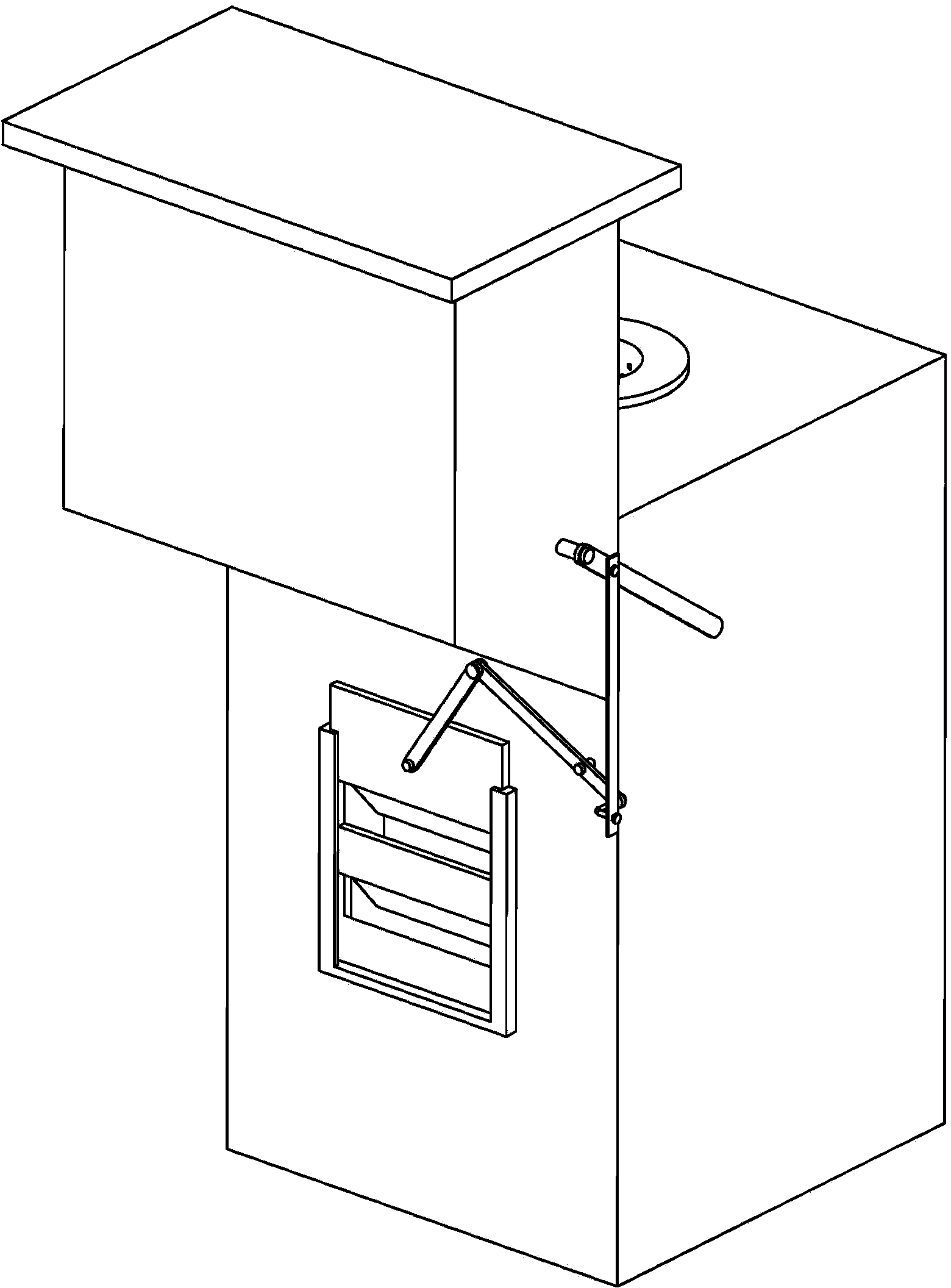 Multi-combustion type civil heating furnace integrating direct firing, return firing and gasified combustion