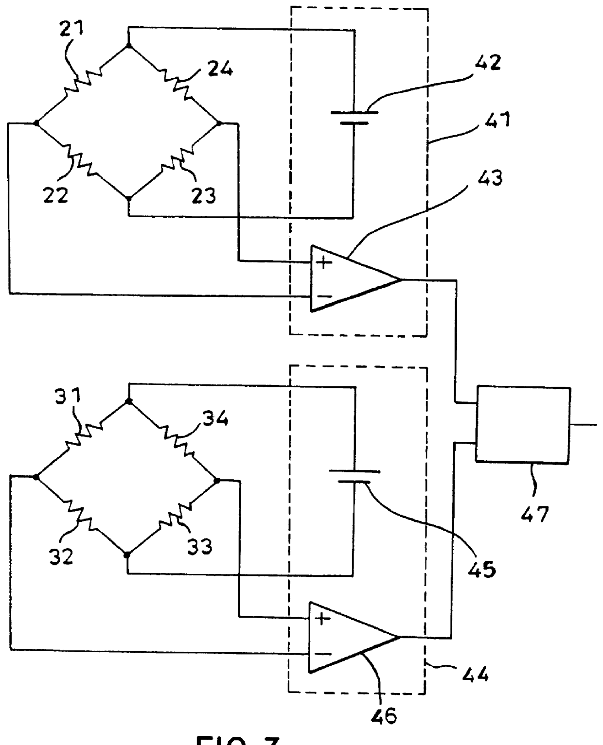 Wheel action force detector for detecting axle forces absent brake torque