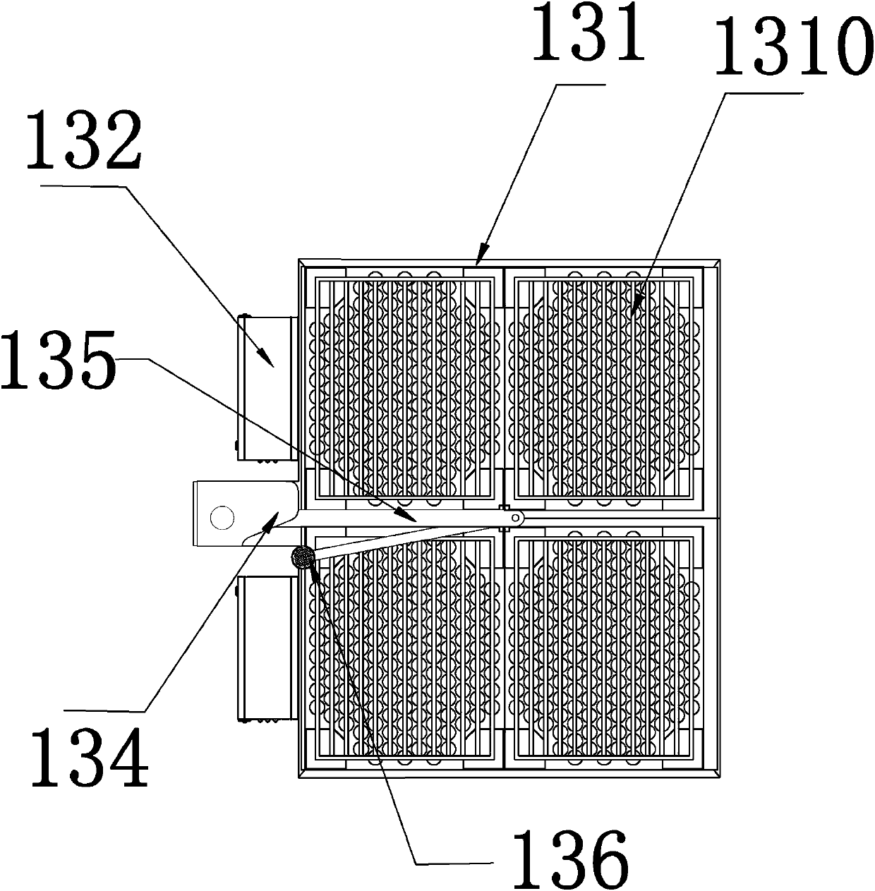 A tunnel air purification equipment