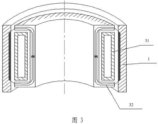 Equipment and method for induction hardening in inner-bore carburization treatment