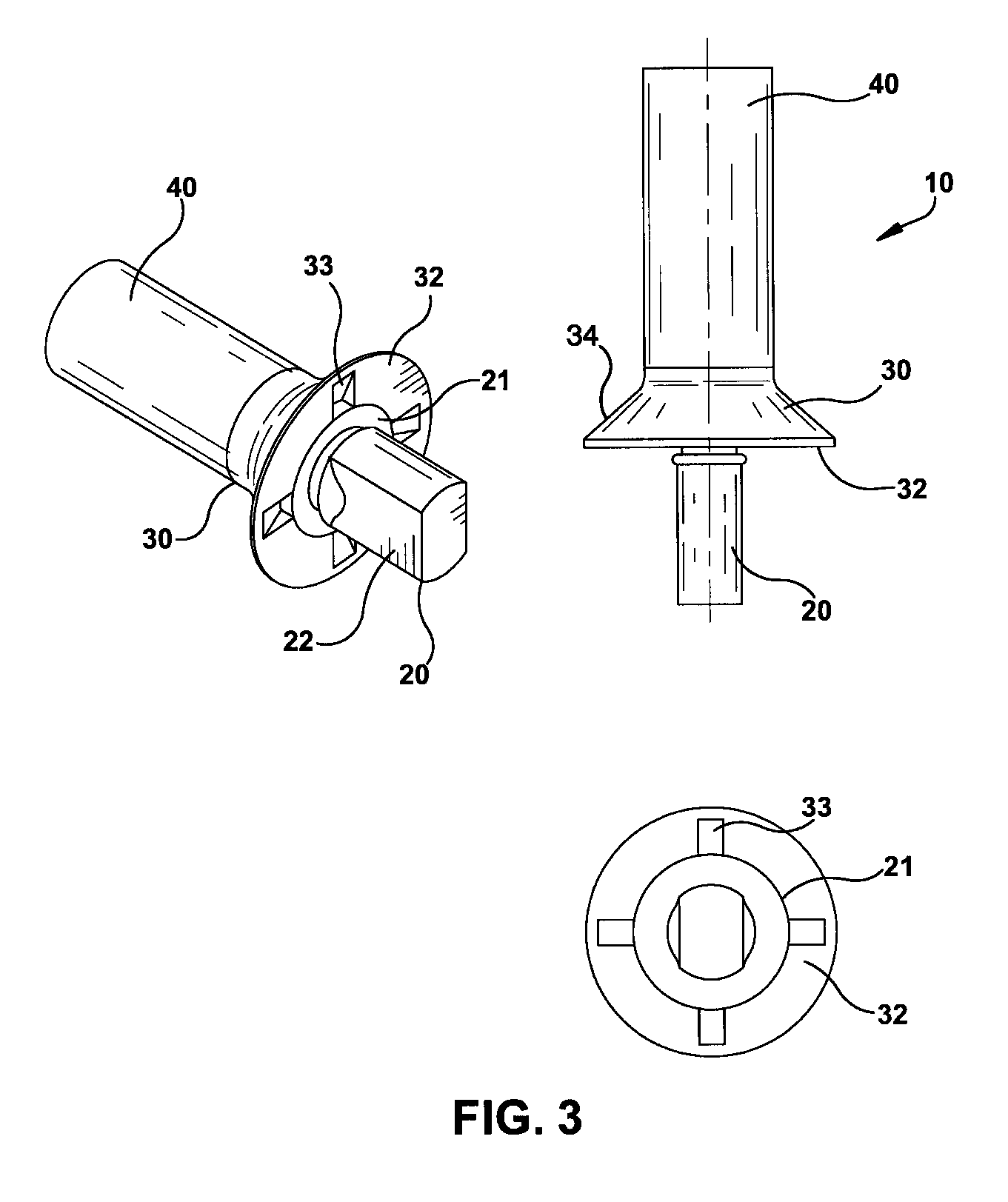 Mechanically locked blind bolt fastener