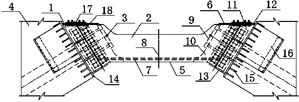 Steel anchor beam without corbels