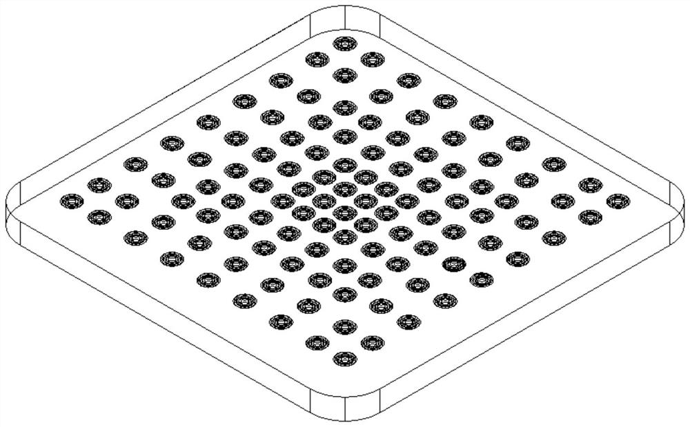 Fuel cell proton exchange membrane based on concave-convex composite microstructure