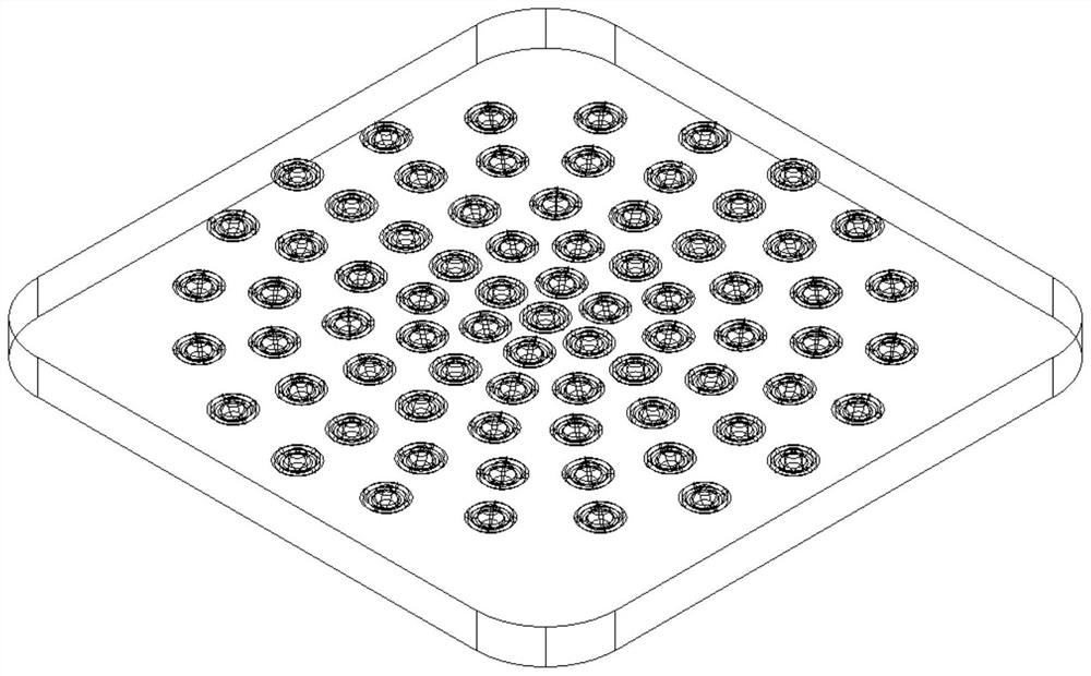 Fuel cell proton exchange membrane based on concave-convex composite microstructure