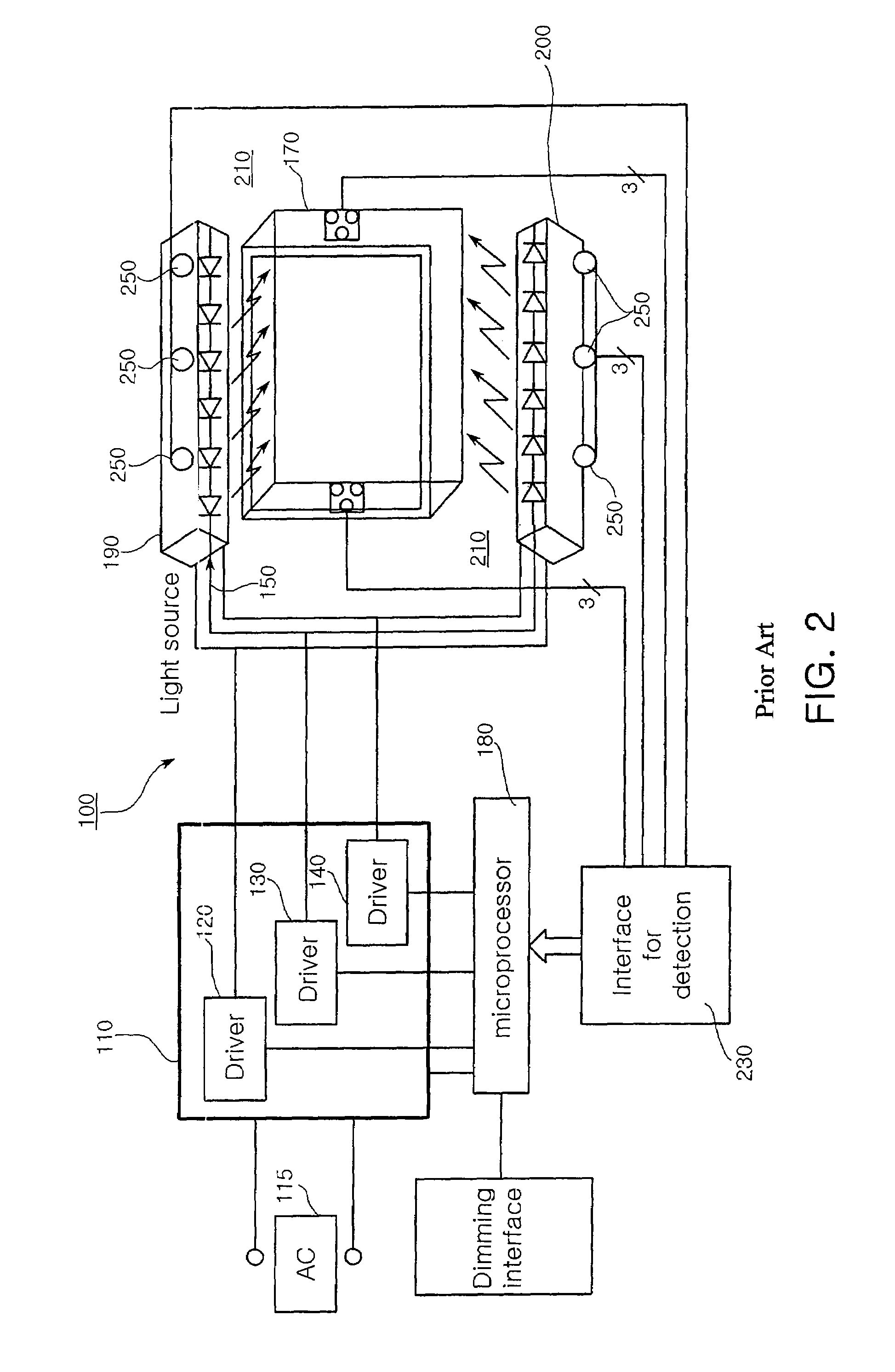 Circuit for controlling LED with temperature compensation