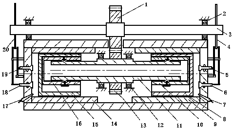 Double-cylinder internal combustion engine based on three-cycle curved groove ball bearing