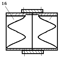 Double-cylinder internal combustion engine based on three-cycle curved groove ball bearing