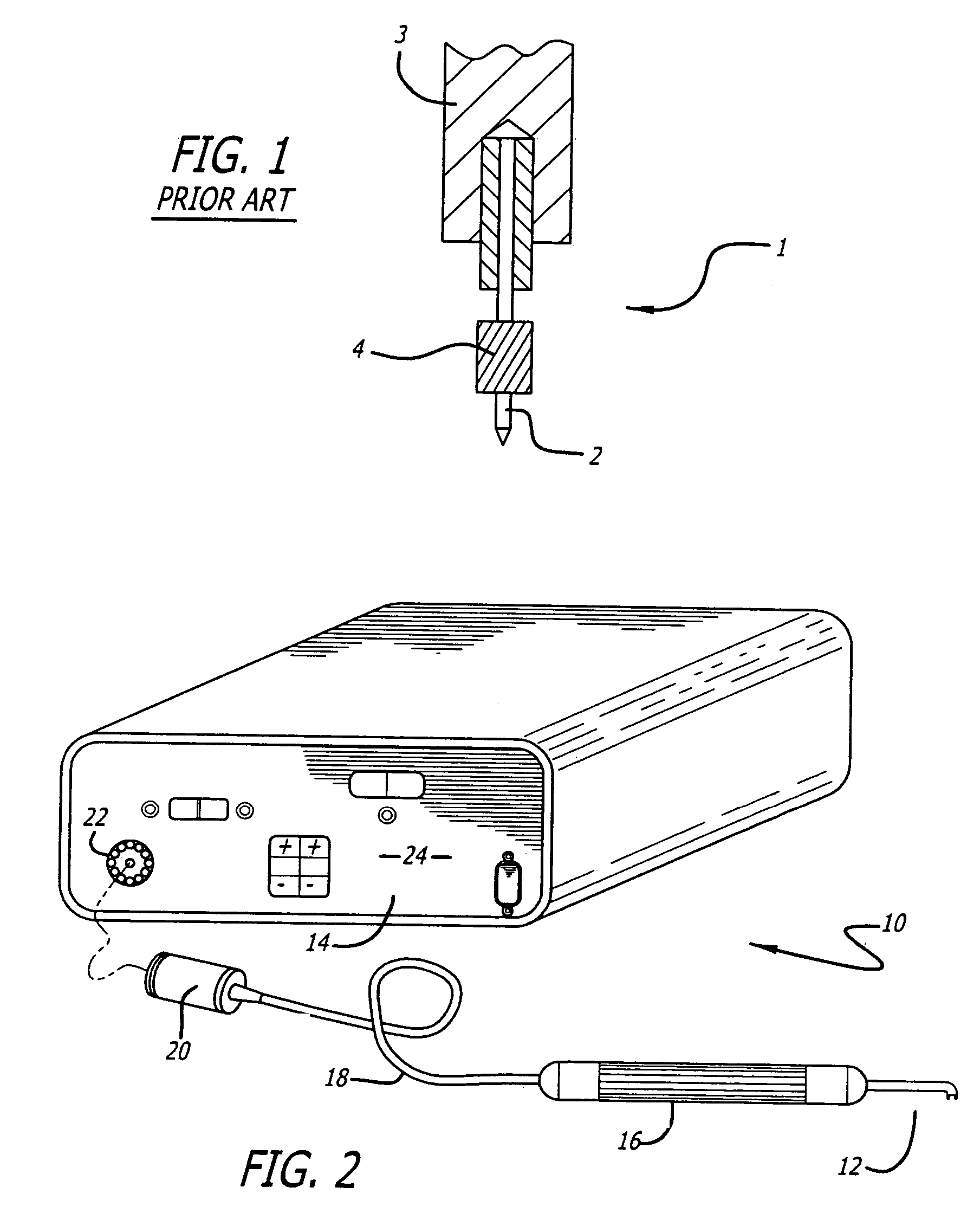 Electrode assembly for a thermokeratoplasty system used to correct vision acuity