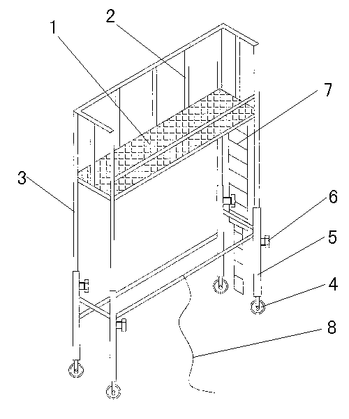 Maintenance lifting platform and application method thereof