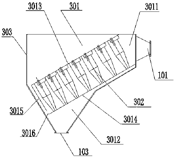 Horizontal electric dust collector with integrated gravity cyclone dust collection function