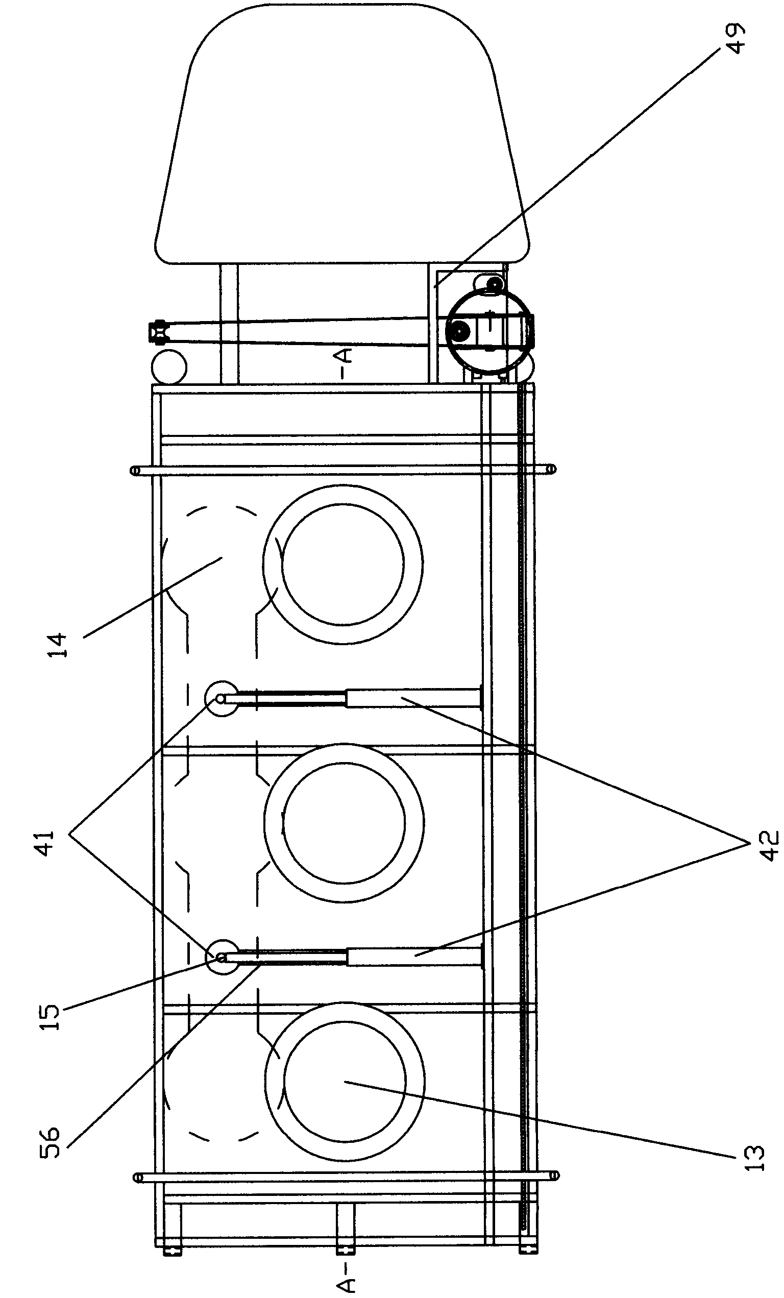 Transport vehicle for hoisting, compacting and unloading rubbish