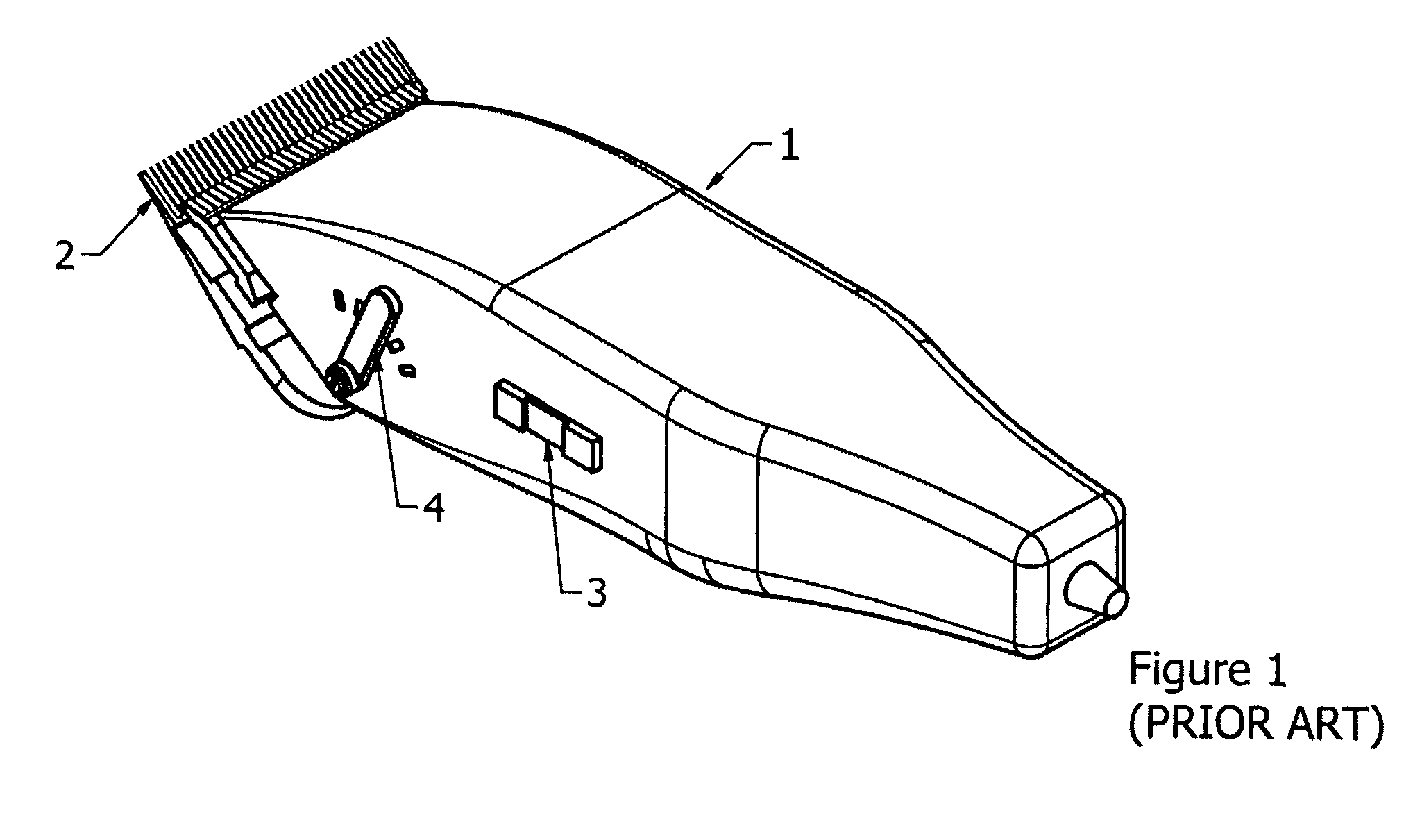 Hair clippers with electrically adjustable blades