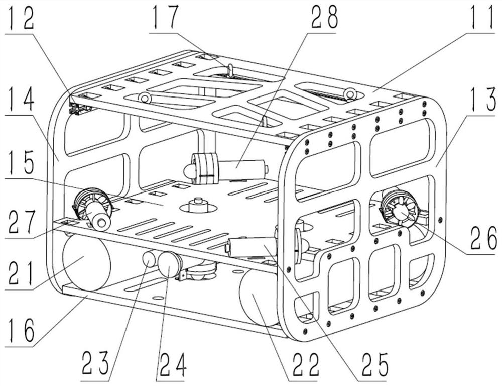 A pipe diameter self-adaptive claw and pipe diameter self-adaptive underwater fixed-point operation device