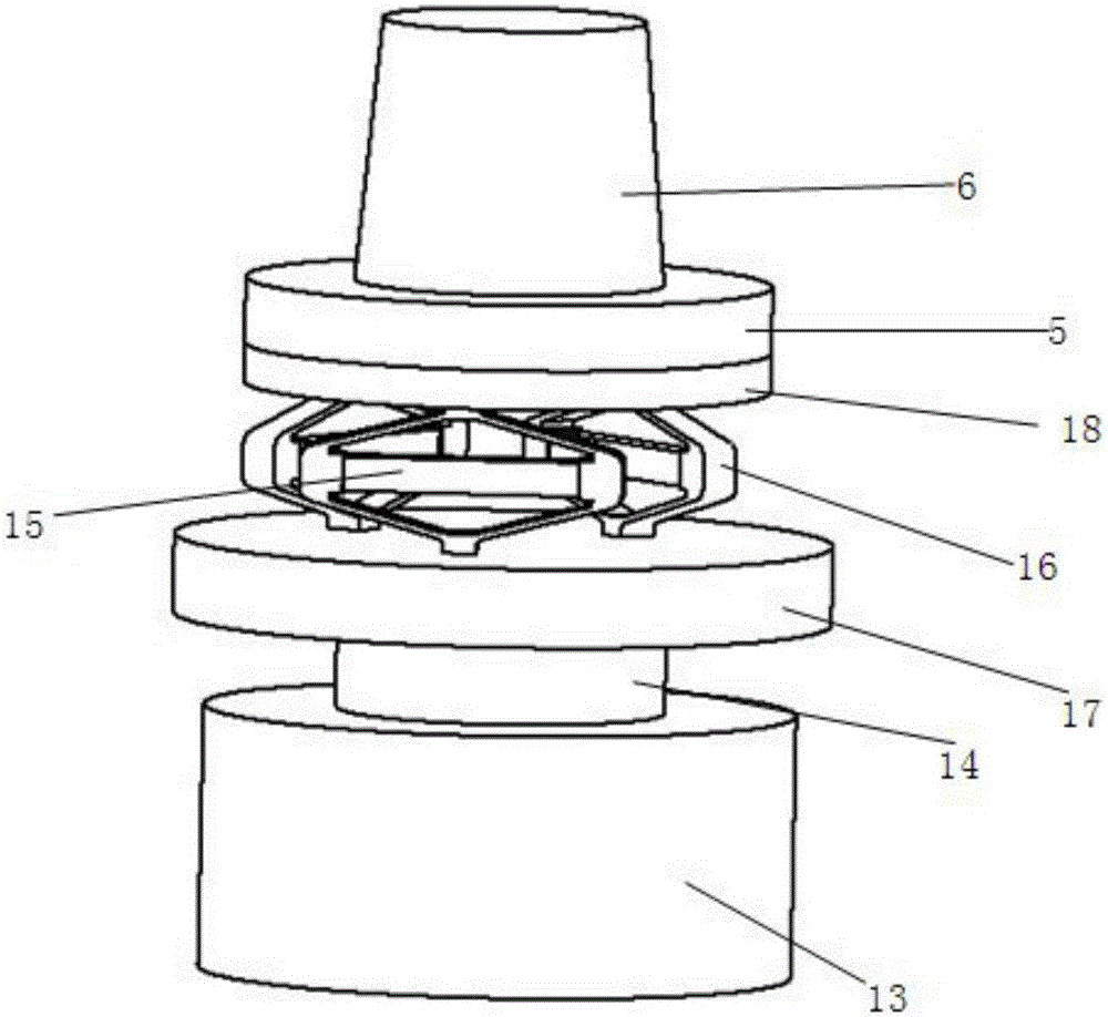 Vibration centrifugation compound environment simulation test apparatus suitable for component product