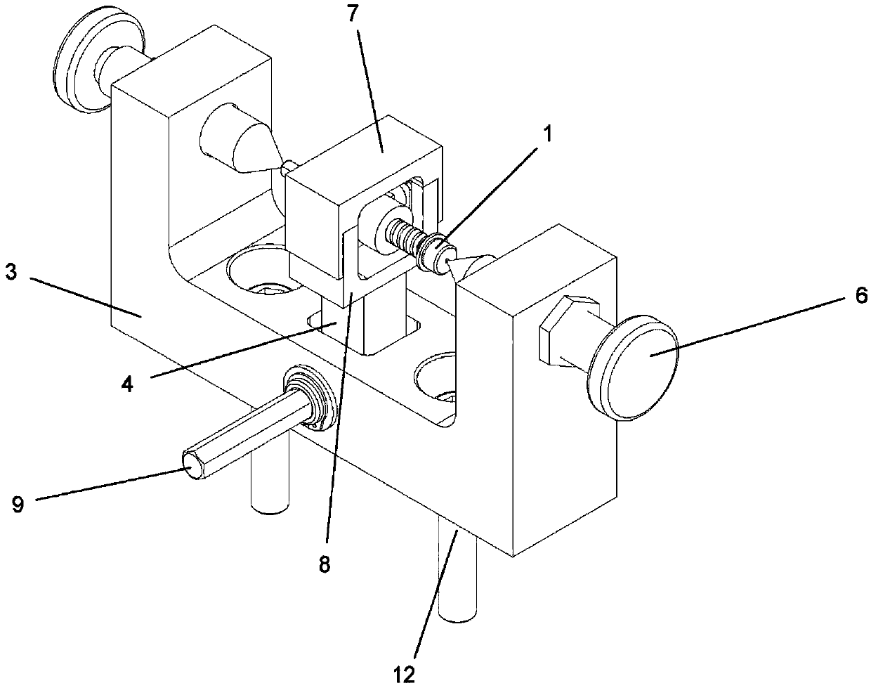 Clearance measuring tool for screw assembly of adjustable air bleed valve of aircraft