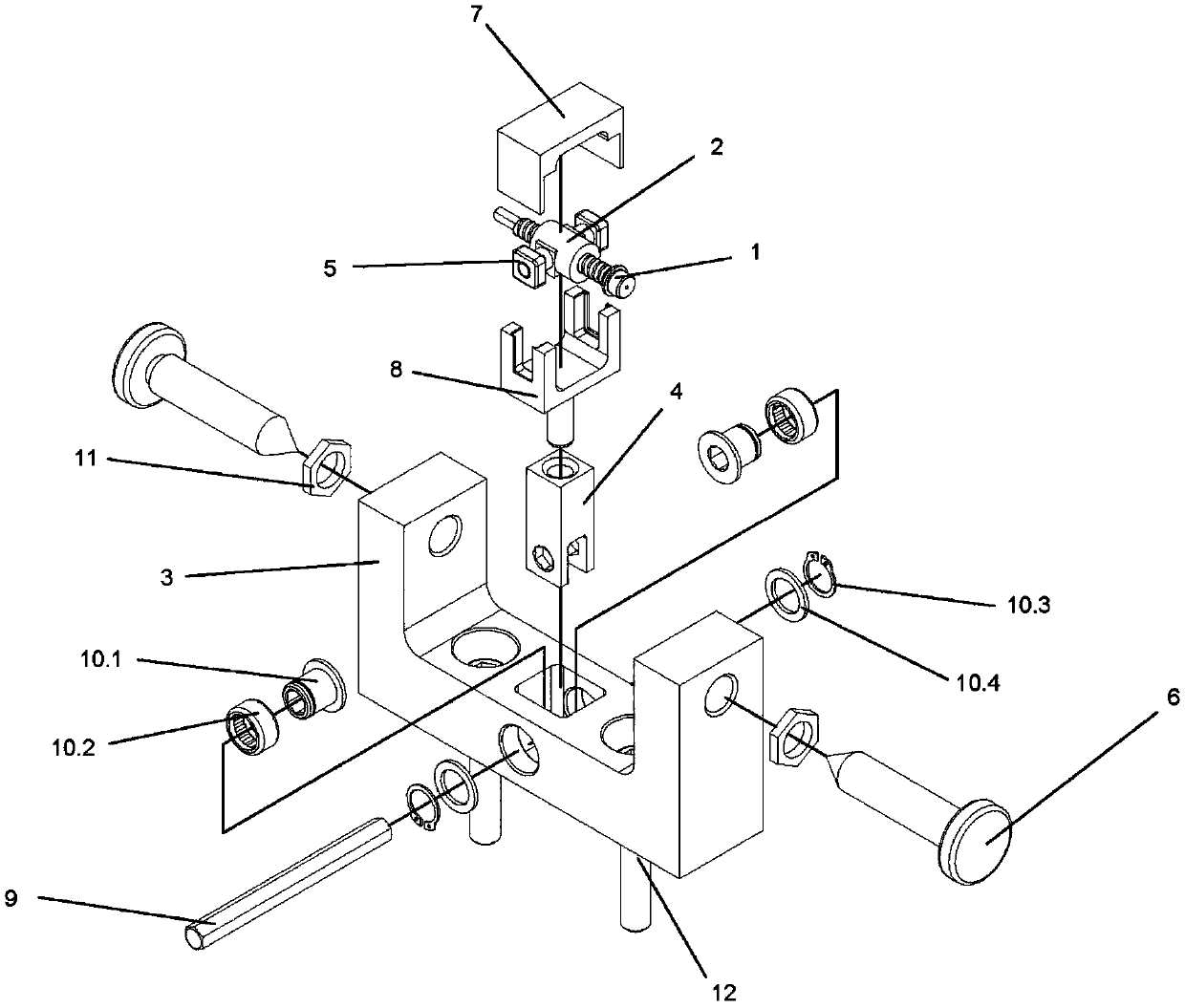 Clearance measuring tool for screw assembly of adjustable air bleed valve of aircraft